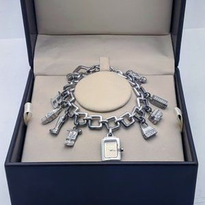 Burberry Toggle Silver Charm Bracelet